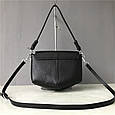 Шкіряна сумка форма півмісяць із клапаном С67-КТ-3059 Біла, фото 6