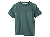 Однотонная футболка детская-подростковая 146/152 зеленая Pepperst