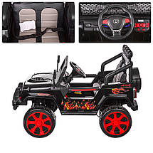 Дитячий електромобіль джип Jeep Wrangler M 3237EBLR-2-3 (MP3, SD, USB, мотори 4x45W, акум.12V7AH), фото 6