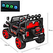 Дитячий електромобіль джип Jeep Wrangler M 3237EBLR-2-3 (MP3, SD, USB, мотори 4x45W, акум.12V7AH), фото 7