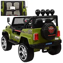 Дитячий електромобіль джип Jeep Wrangler M 3237EBLR-10 (MP3, SD, USB, мотори 4x45W, акум.12V7AH), фото 6