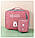 Аптечка - органайзер First Aid Kit для подорожей, Рожевий 14*11*3 см, фото 8
