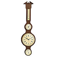 Метеостанция Moller 204981 Walnut (204981) Часы, барометр, гигрометр, термометр