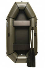 Надувна лодка ПВХ GRIF boat GL-240 Гриф 240 двомісна армований ПВХ вантажопідйомність 215 кг комплект з насосом і веслами
