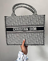 Женская Сумка Christian Dior Book Mini Grey