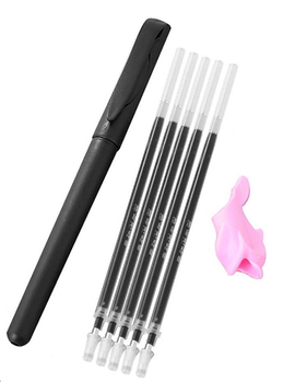 Кулькова ручка з високоякісним чорнилом, 10 змінних паст (KG-4471)