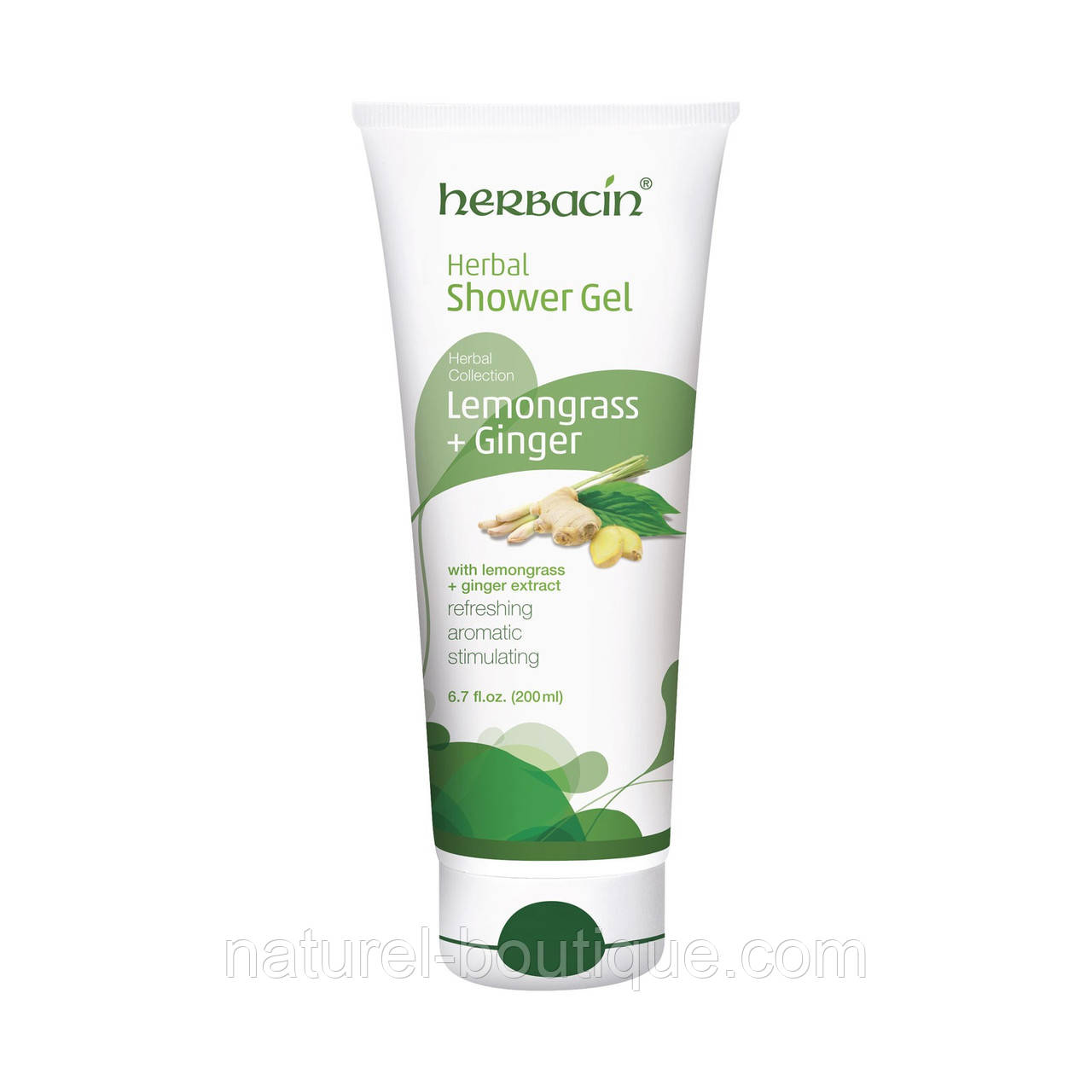 Гель для душу HERBACIN Herbal Лемонграс імбір