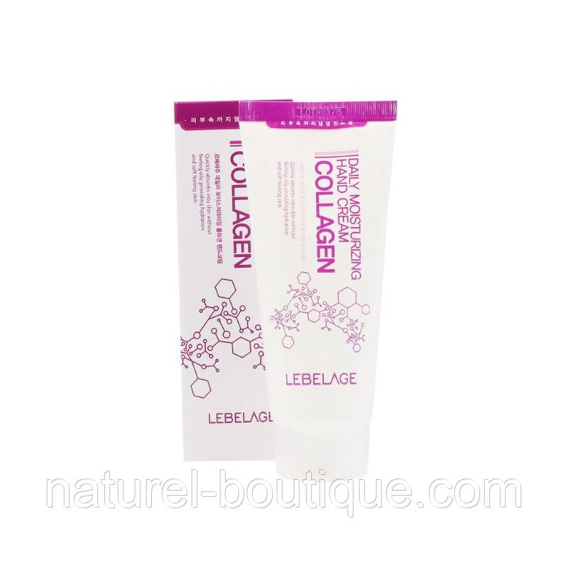 Крем для рук зволожувальний Lebelage Daily Moisturizing Collagen Hand Cream з колагеном