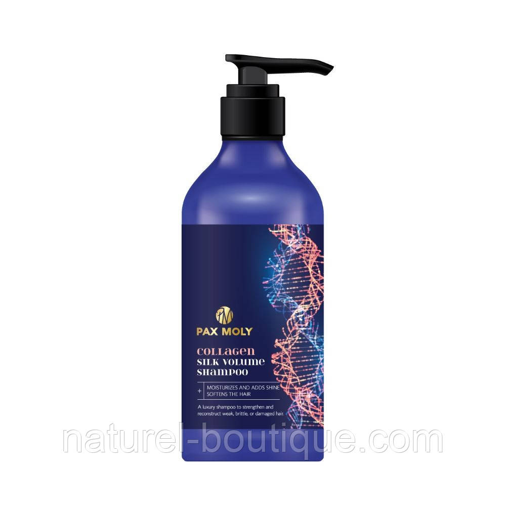 Шампунь для волосся Pax Moly Collagen Silk Volume з колагеном, фото 1