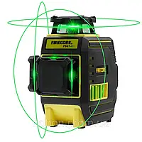Лазерний нівелір FIRECORE F94T-XG рівень лінійний зелений промінь 12 променів 3D