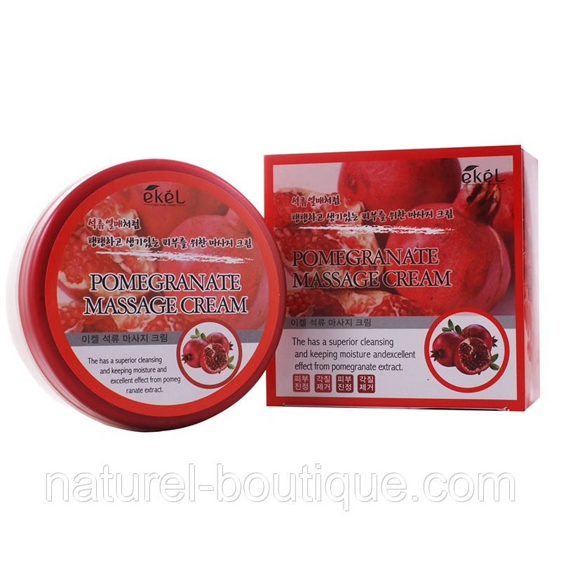 Масажний крем Ekel Pomegranate Massage Cream з екстрактом гранат
