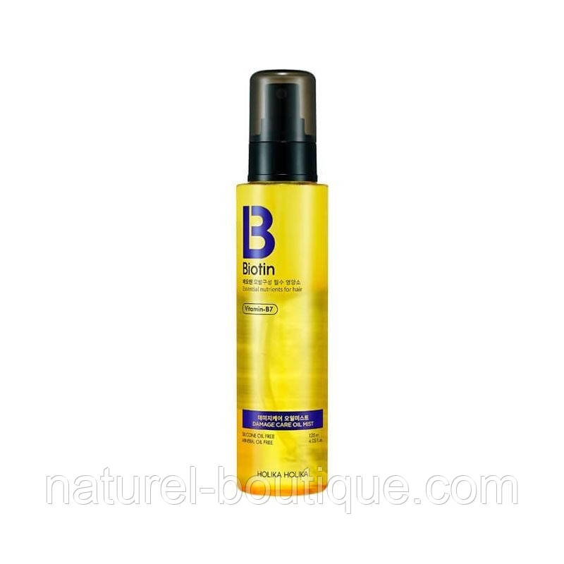 Олійний міст для пошкодженого волосся Holika Holika Biotin Damage Care Oil Mist, фото 1
