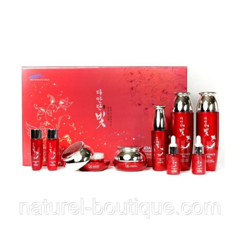 Набір косметичний Daandan BIT RED GINSENG 5SET для шкіри обличчя з екстрактом червоного женьшеню
