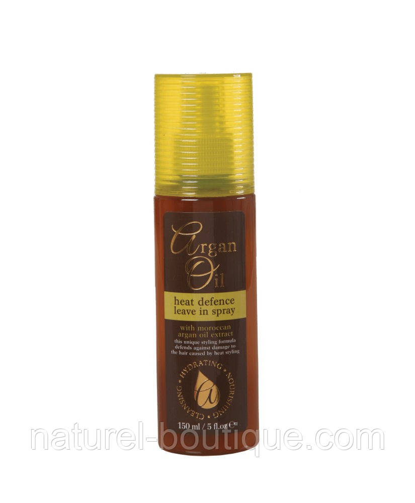 Термозахисний спрей для волосся Argan Oil Heat Defence Leave In Spray з олією аргани 150 мл, фото 1
