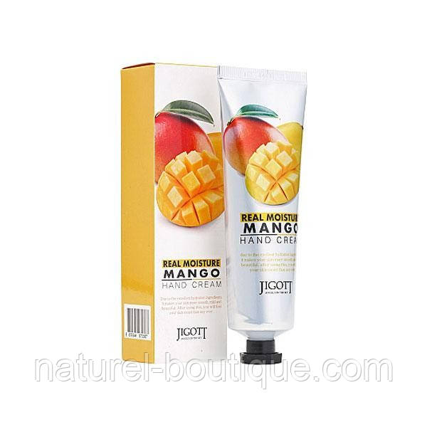 Крем для рук Jigott Real Moisture Mango hand cream з екстрактом манго