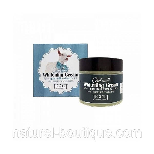 Крем для обличчя Jigott Goat Milk Whitening cream з екстрактом молока кози, фото 1