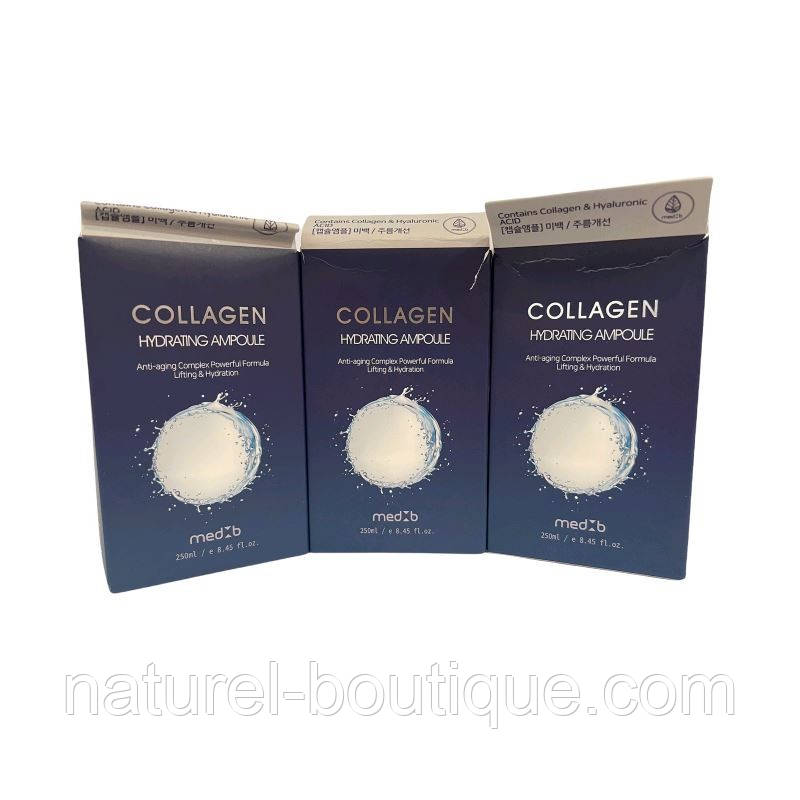 Ампульний гель для обличчя MED B Collagen з колагеном зволожувальний (уцінка), фото 1