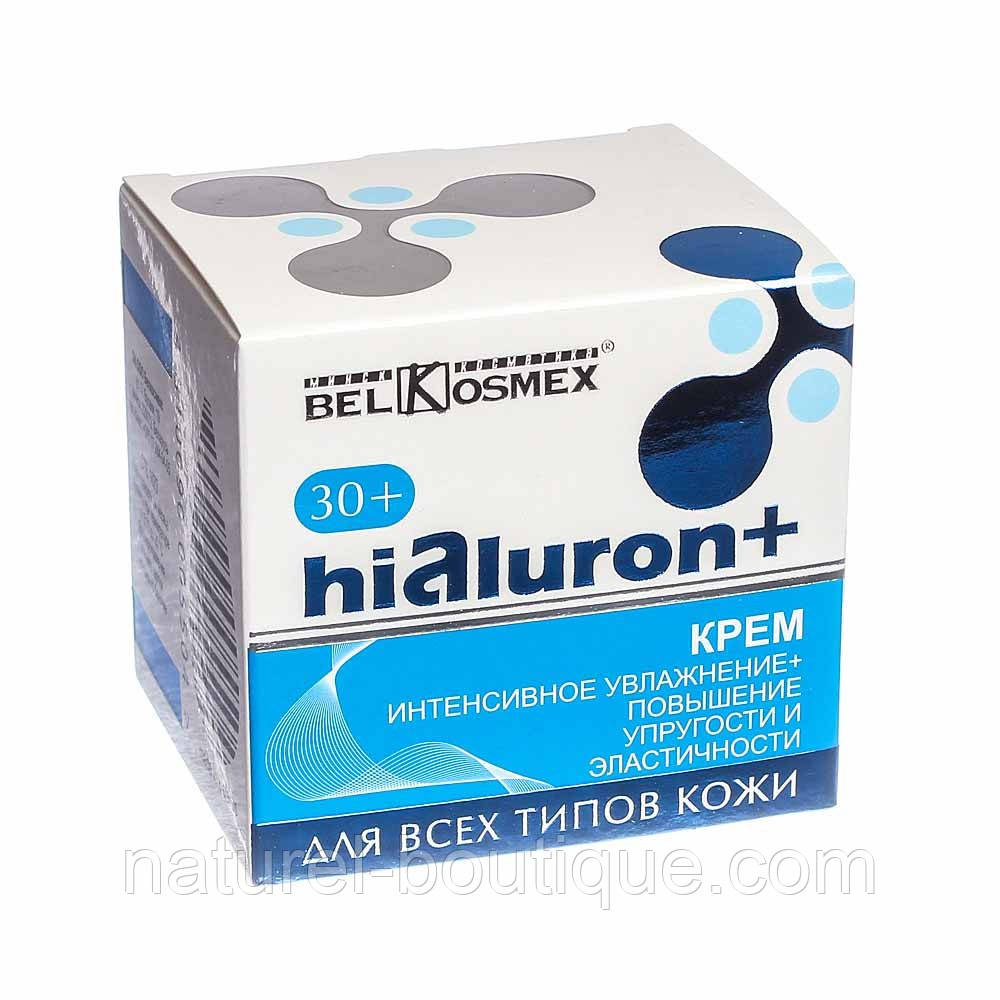 Зволожувальний + розгладжувальний крем BelKosmex Hialuron 30+ для всіх типів шкіри 48 г, фото 1