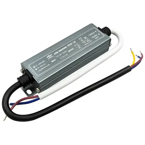 Блок живлення герметичний BIOM Professional WBP-30-12, 12V, 30W, 2.5А, металевий корпус, IP67