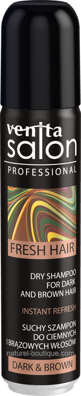 Сухой шампунь для волос VENITA SALON DRY SHAMPOO DARK/BROWN, фото 1