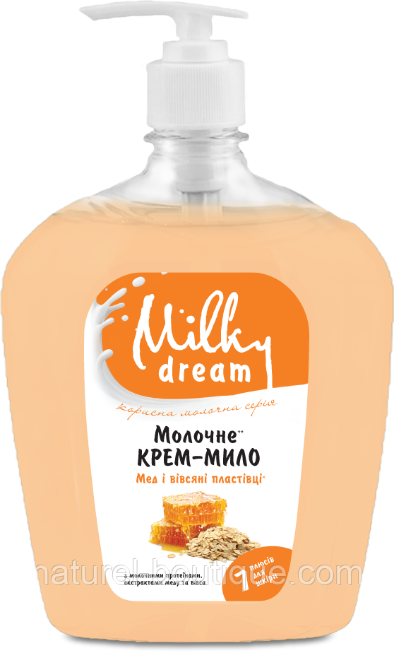 Рідке мило Milky Dream Мед і вівсяні пластівці 1000 мл