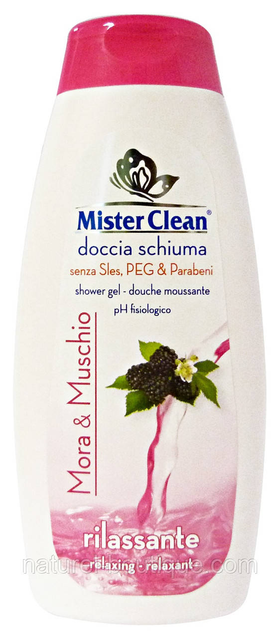Гель для душу Mister Clean ожина та мускус