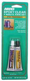 Клей 2-х компонентний епоксидний ABRO EPOXY CLEAR (14г) скло+пластик прозорий