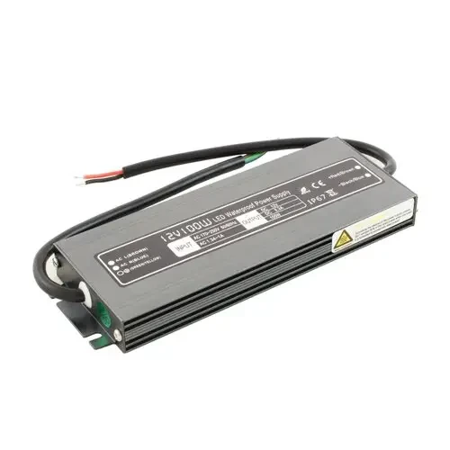 Блок живлення герметичний BIOM Professional WBP-100-12, 12V, 100W, 8.3А, металевий корпус, IP67