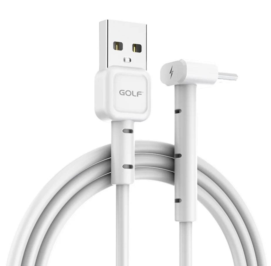 Кабель Golf USB - micro USB GC-69 3A 1 метр White (90747), фото 1