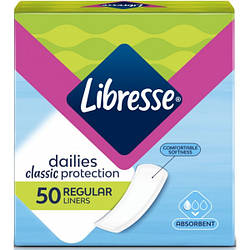 Щоденні гігієнічні прокладки Libresse Pantyliners Classic, 50 шт.