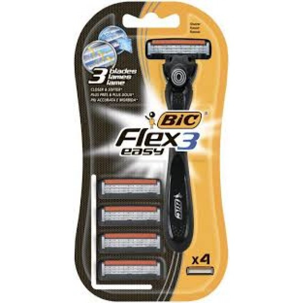 Бритва BIC Flex Easy з 4 змінними касетами