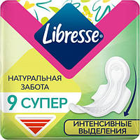 Гигиенические прокладки Libresse Natural Care Ultra Clip Super, 9 шт