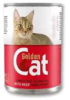 Повноціний корм для дорослих кішок з яловичини у соусі Golden Cat 415 г Угорщина