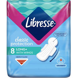 Гігієнічні прокладки Libresse Classic Protection Long, 8 шт.