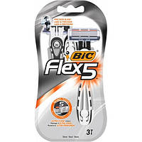 Cтанки для бритья одноразовые BIC Flex 5 Dispo, 3 шт