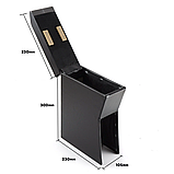 Підлокітник автомобільний модельний RENAULT KANGOO 1997-2008 З ВИШИВКОЮ ЧОРНИЙ, фото 5