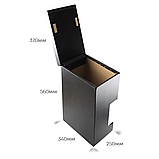 Підлокітник автомобільний модельний VW T5 1+1 чорний з вишивкою (кожзам), фото 2