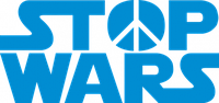 Виниловая наклейка на авто - Stop Wars peace размер 30 см