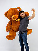 Большой мягкий мишка 150 см красивые игрушки подарок для девушки, Плюшевый медведь коричневый