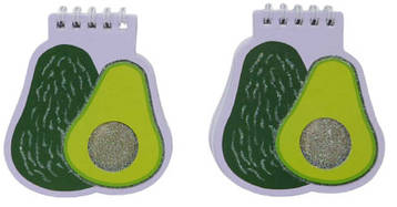 Блокнот "Авокадо" на спіралі 40 аркушів, 8*9см, в пакуванні 48шт