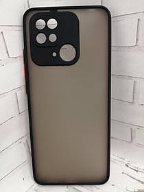 Чохол для Xiaomi Redmi 10C накладка бампер протиударний shadow matte чорний