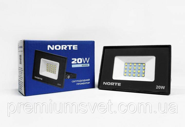 Прожектор NORTE 1-NSP-1202 20W 6500K, фото 1