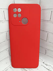 Чохол для Xiaomi Redmi 10C накладка бампер протиударний червоний