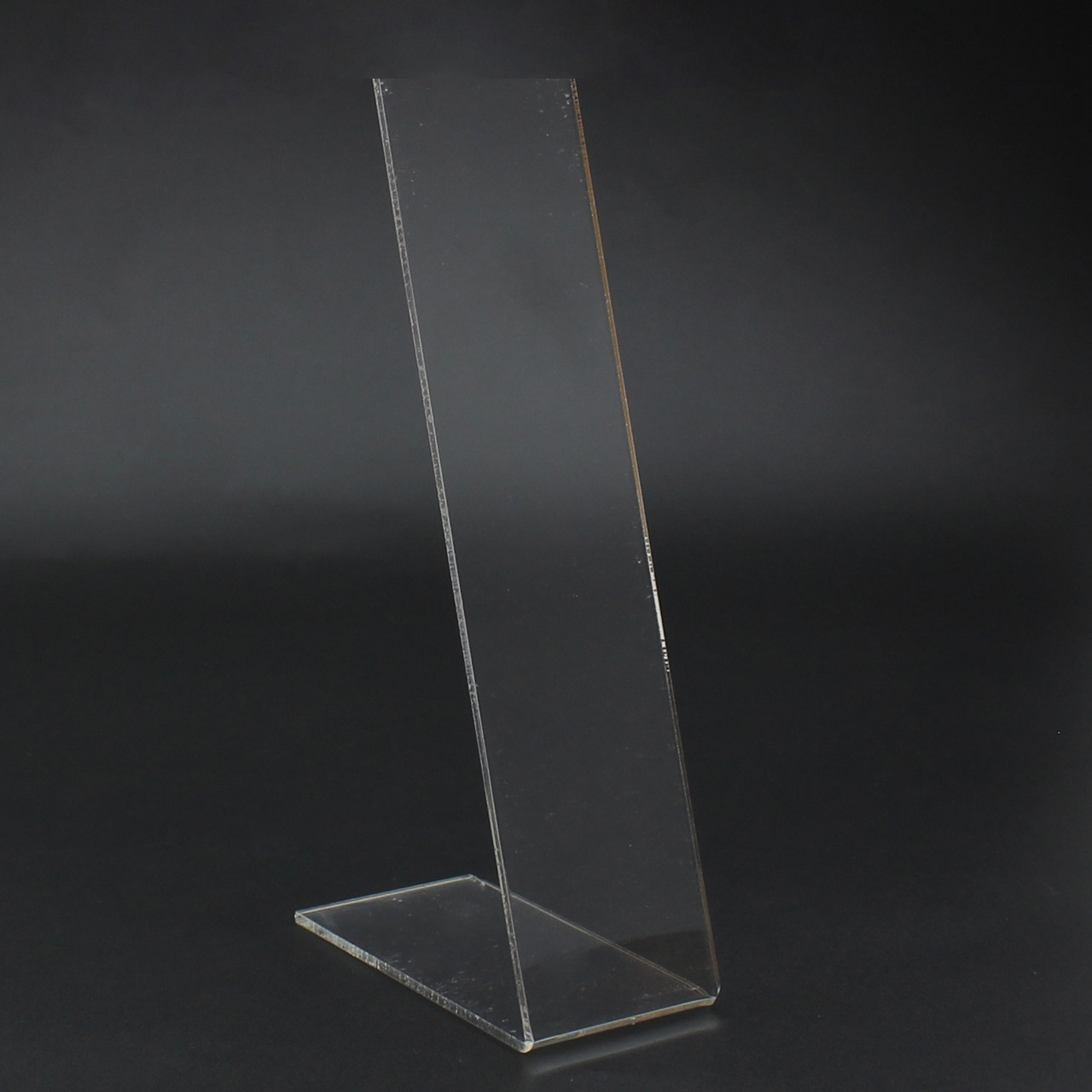 Подставка прозрачная глянцевая пластик акрил под украшения высота 25 см ширина 4 см