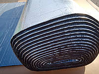 Рулонная клейкая каучуковая изоляция 10мм с алюминиевой фольгой