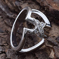 Кольцо серебряное женское Трикси вставка белые фианиты размер 20