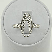 Кольцо серебряное женское Полианна ширина 17 мм размер 17.5