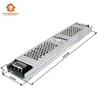 Блок питания BIOM Professional BPU-301, 12V, 300W, 25А, металлический корпус, IP20