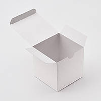 Коробка картонная 100*100*100 мм, самосборная, белая