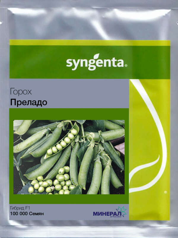 Насіння гороху Преладо 100000 шт, Syngenta